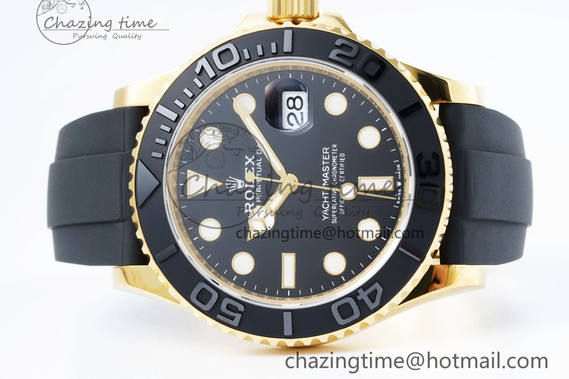 0211 Breathable Yacht-Master 42mm 226658 VSF 1:1 Best Edition 3D Black Ceramic Bezel on Black Rubber Strap VS 2097